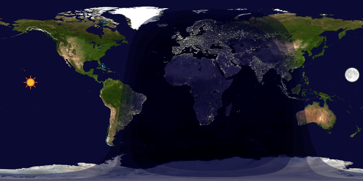 Tag & Nacht Weltkarte