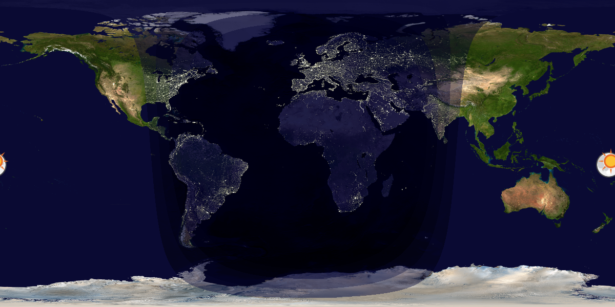 Tag & Nacht Weltkarte