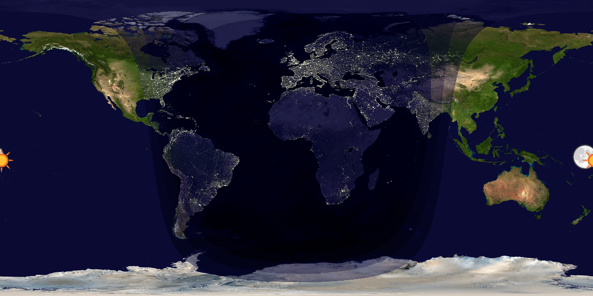 Tag & Nacht Weltkarte