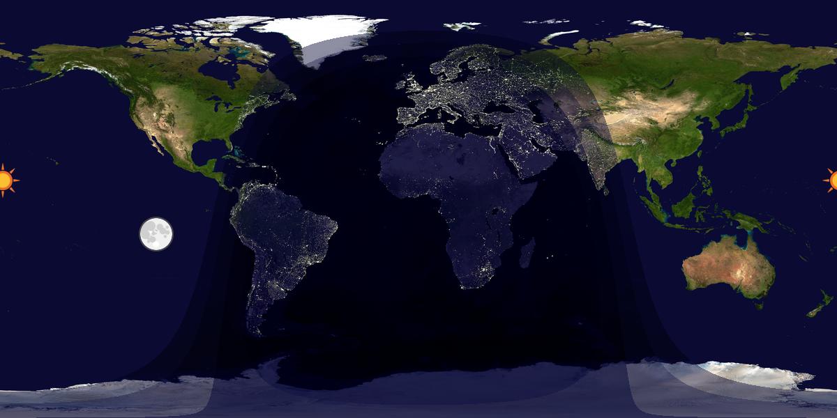 Tag & Nacht Weltkarte