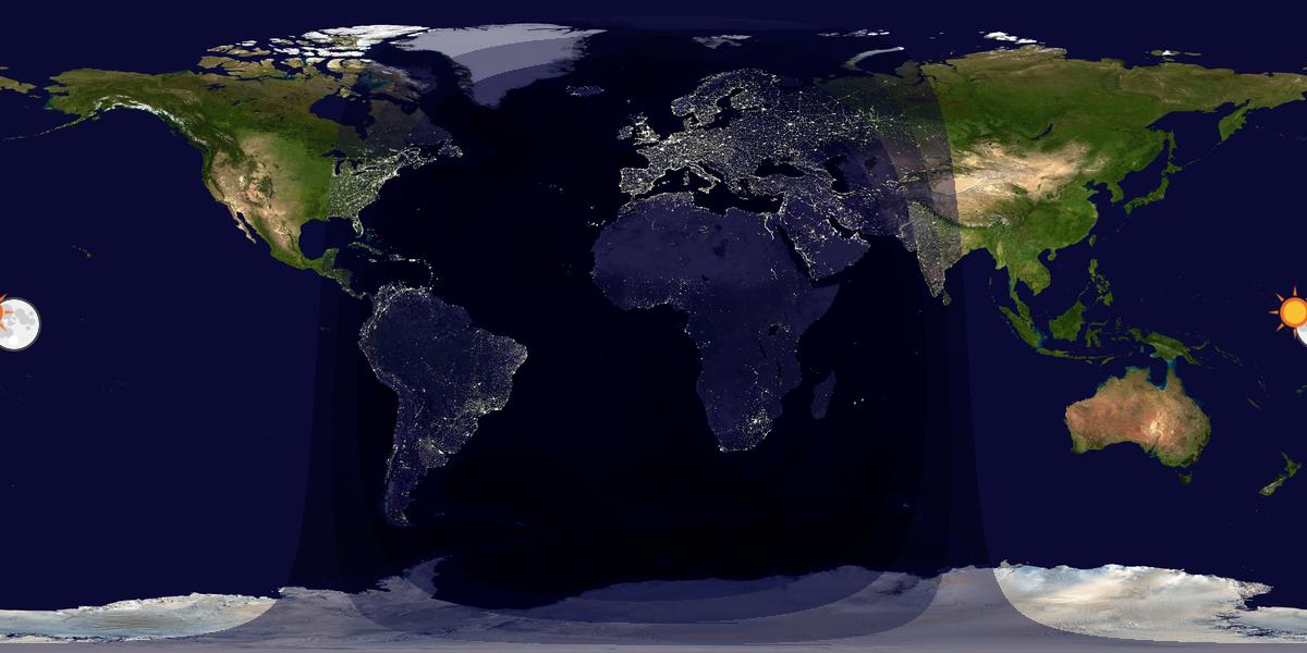Tag & Nacht Weltkarte
