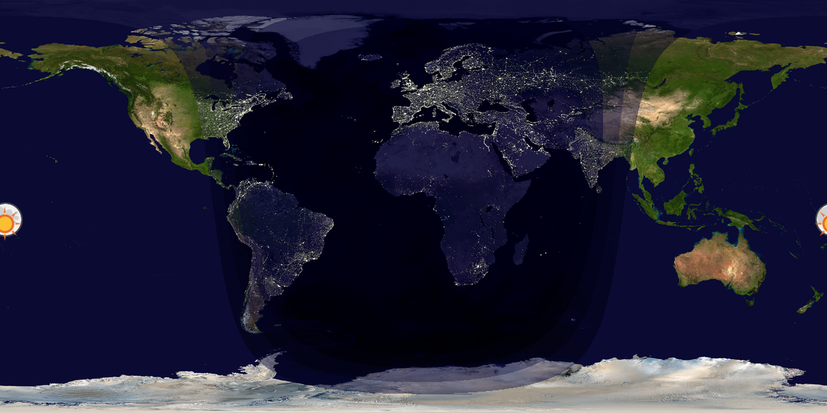 Tag & Nacht Weltkarte