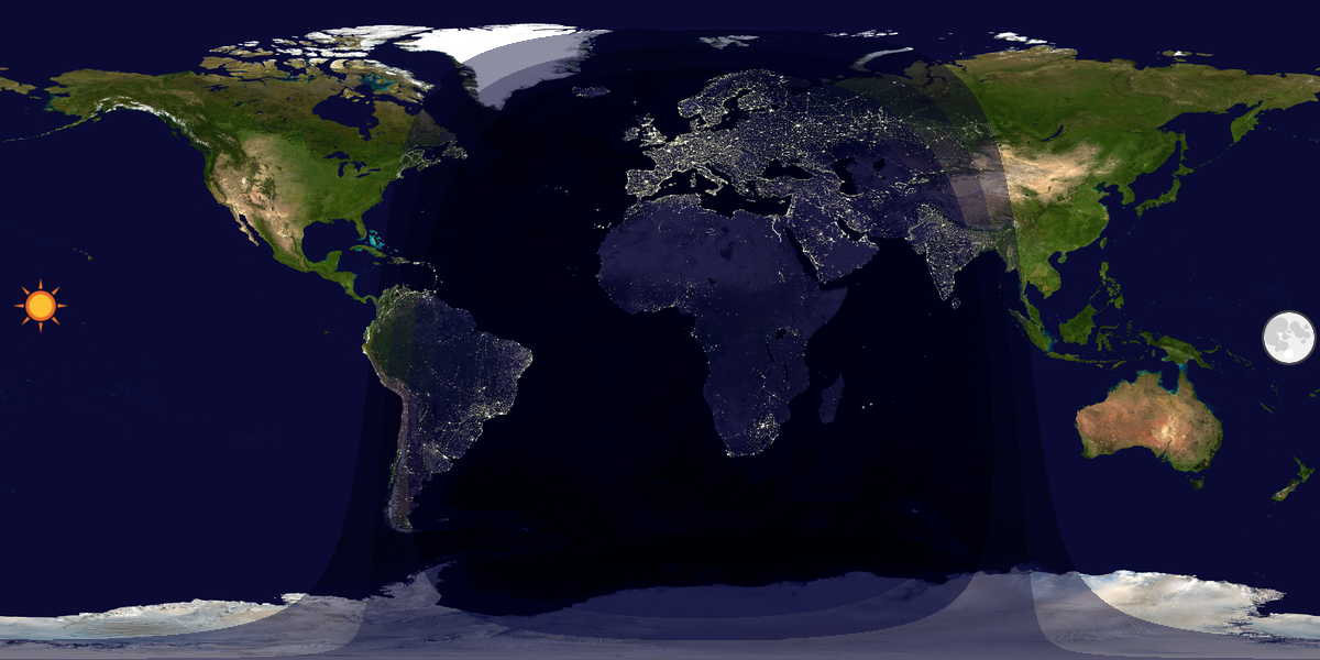 Tag & Nacht Weltkarte