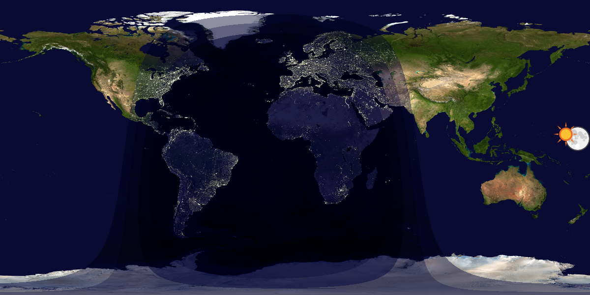 Tag & Nacht Weltkarte