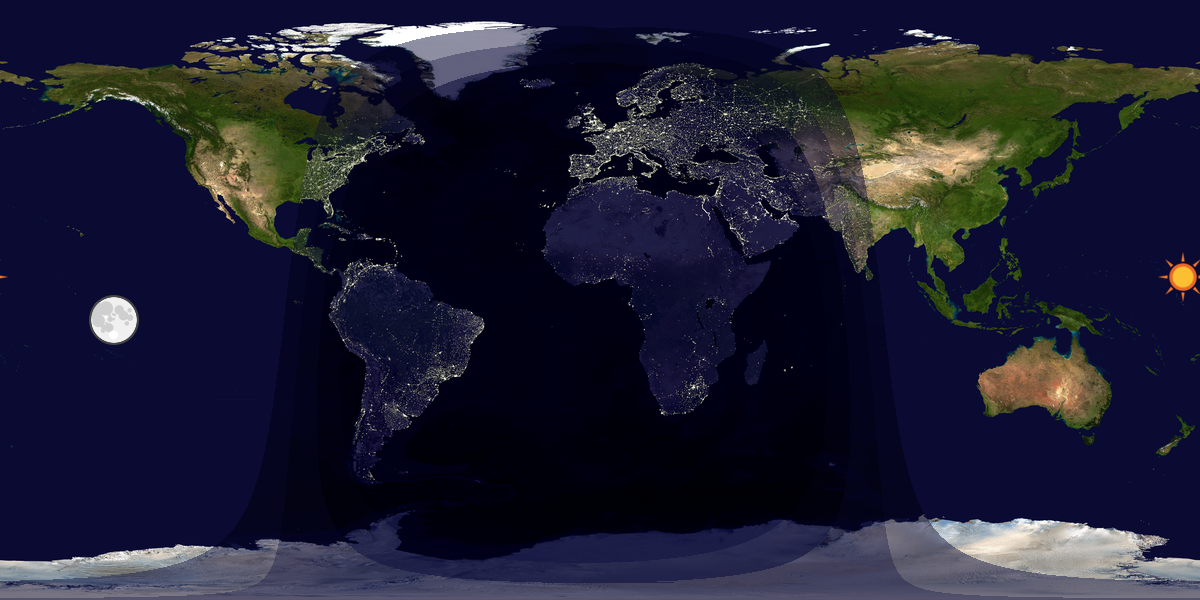Tag & Nacht Weltkarte