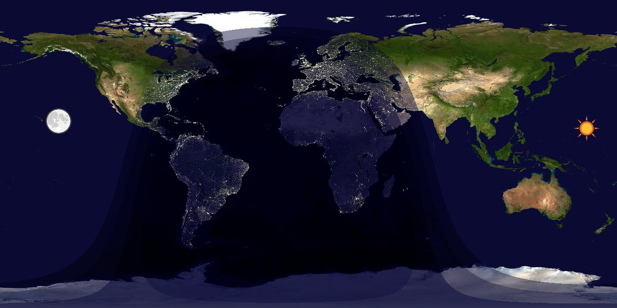 Tag & Nacht Weltkarte