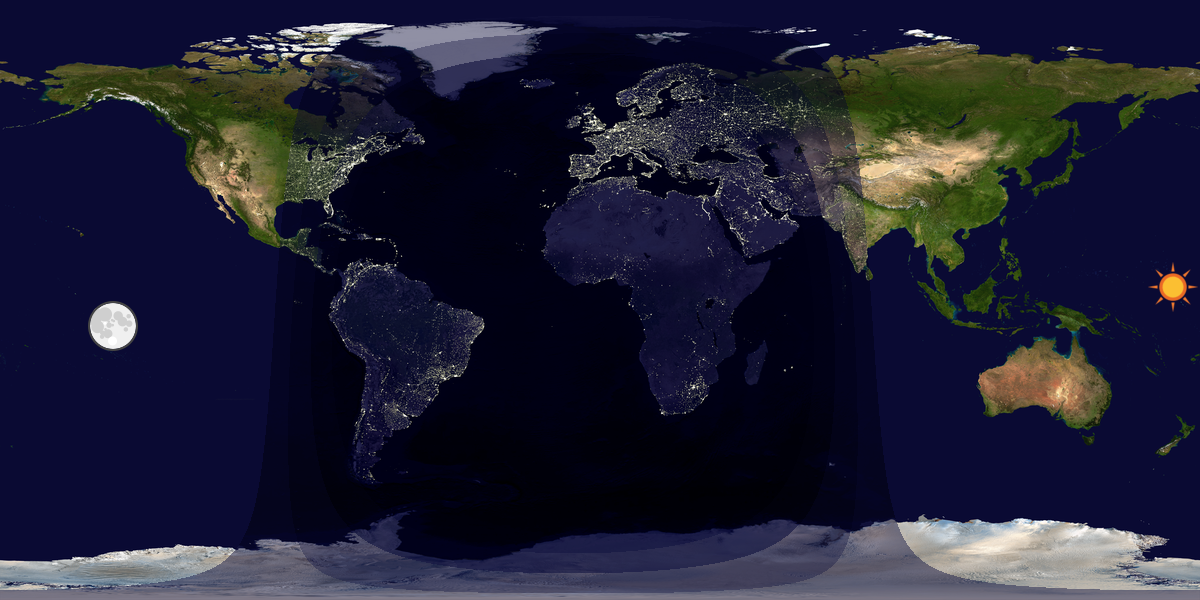 Tag & Nacht Weltkarte