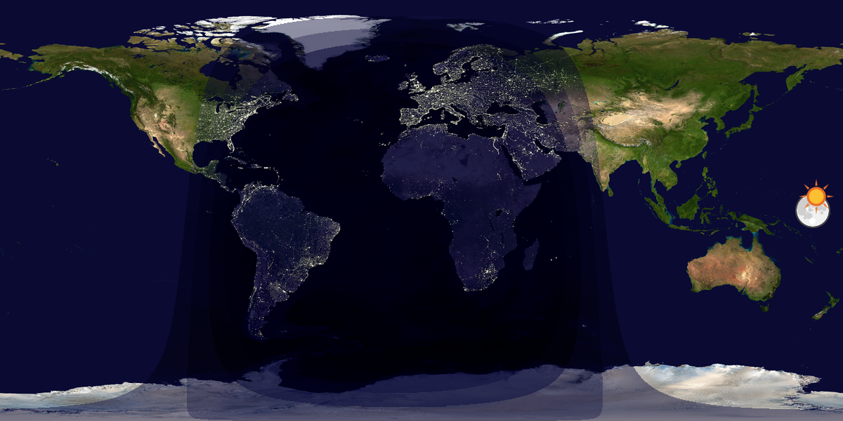 Tag & Nacht Weltkarte