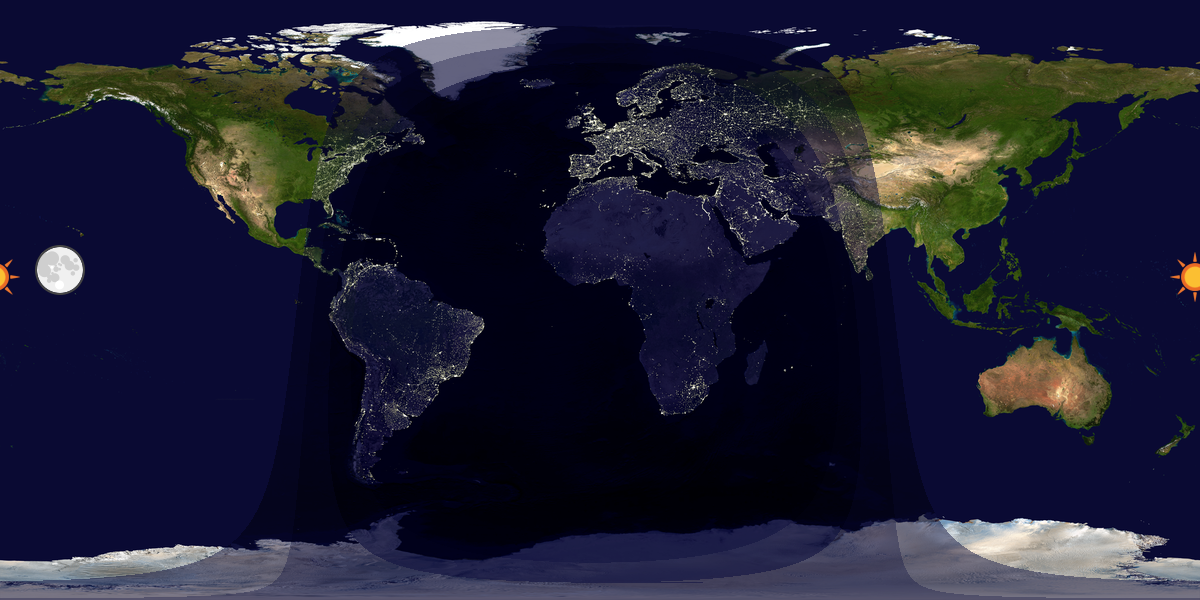 Tag & Nacht Weltkarte