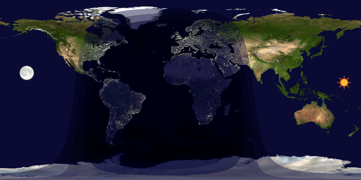 Tag & Nacht Weltkarte