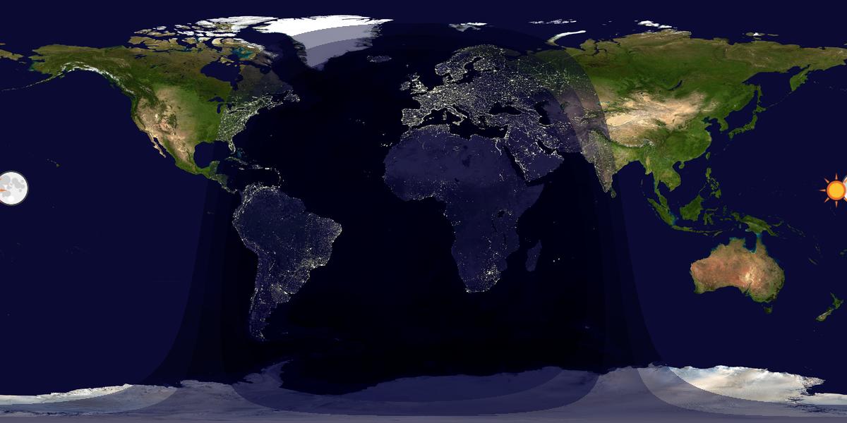 Tag & Nacht Weltkarte
