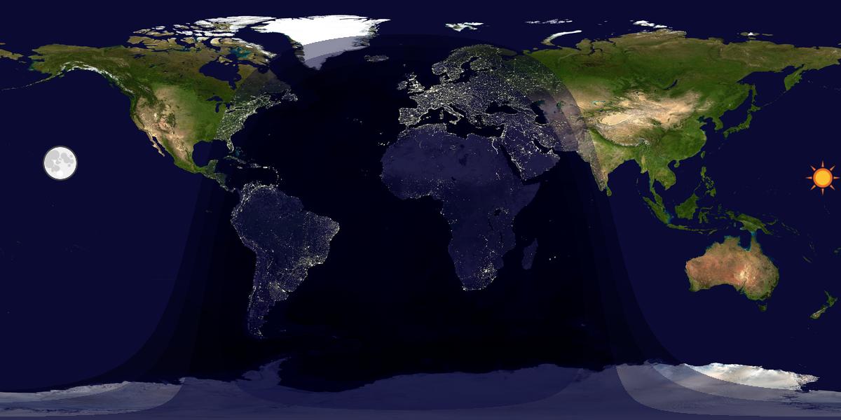 Tag & Nacht Weltkarte