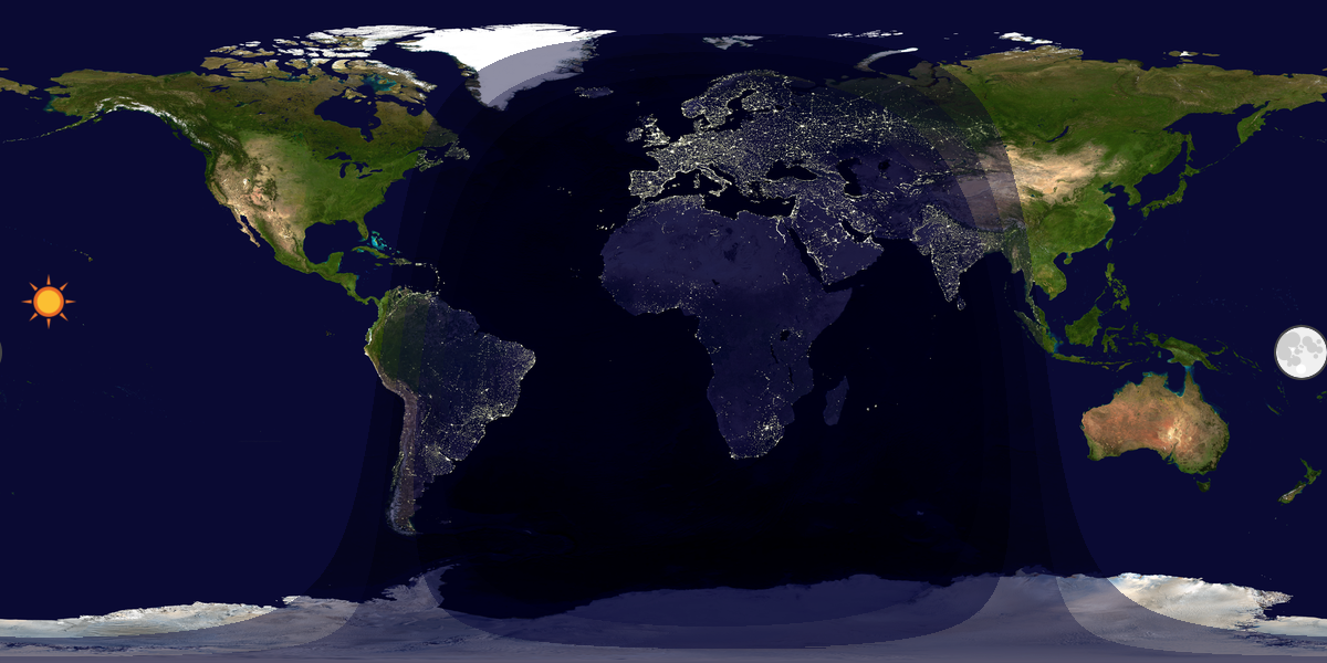 Tag & Nacht Weltkarte