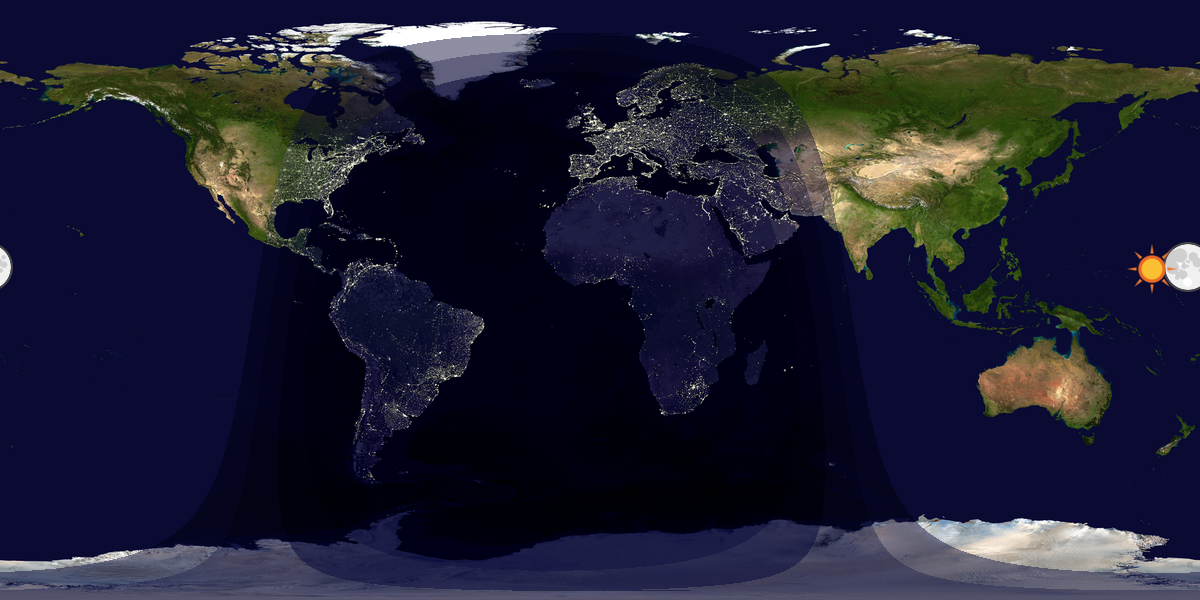 Tag & Nacht Weltkarte