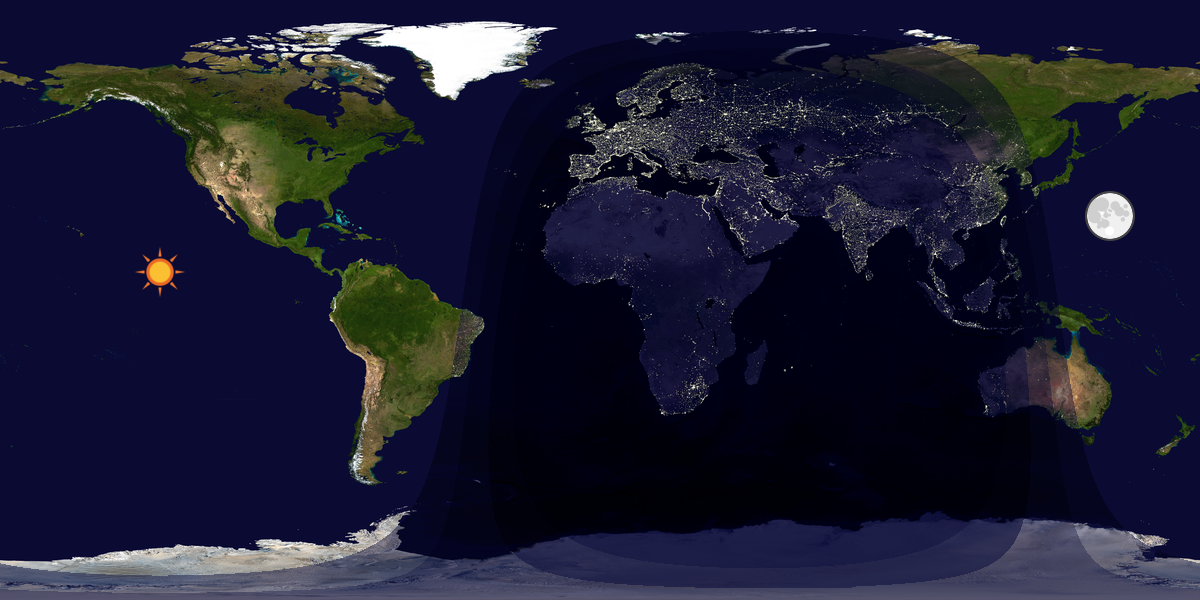 Tag & Nacht Weltkarte