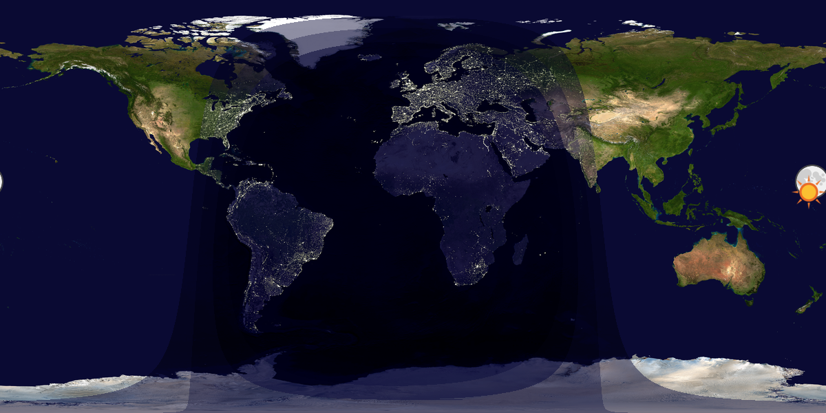 Tag & Nacht Weltkarte