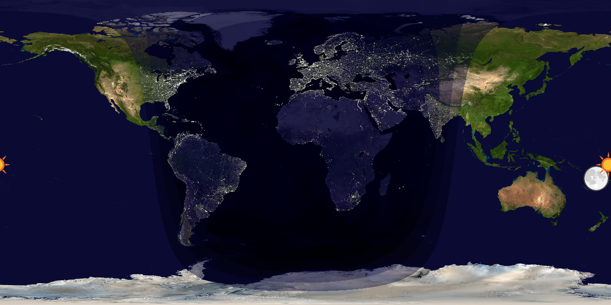 Tag & Nacht Weltkarte
