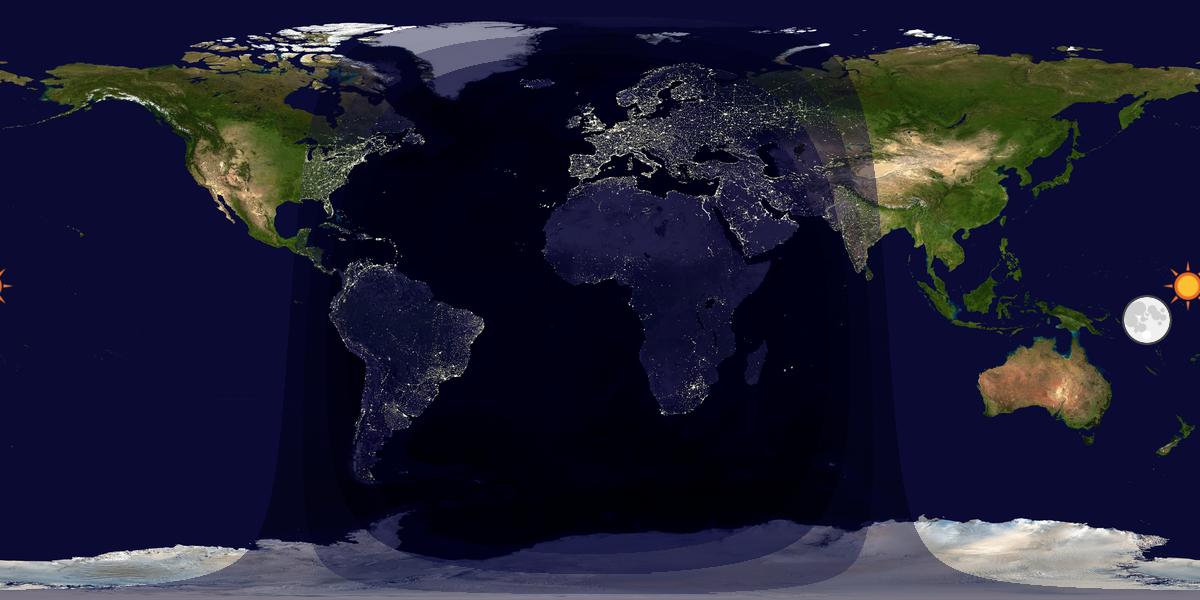 Tag & Nacht Weltkarte