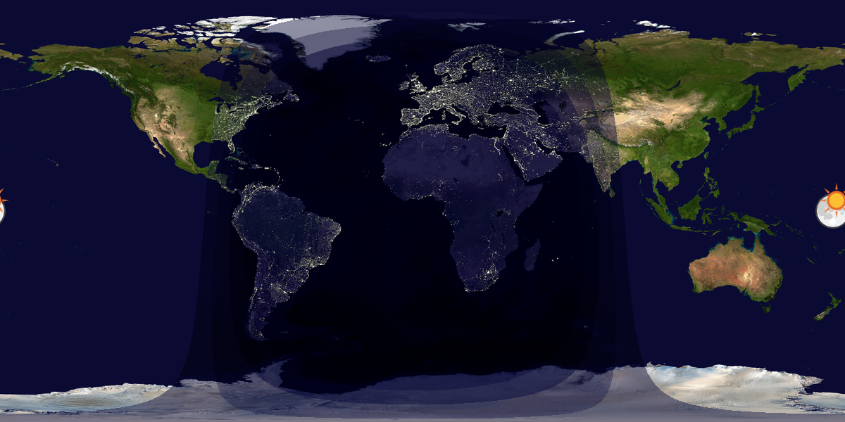 Tag & Nacht Weltkarte