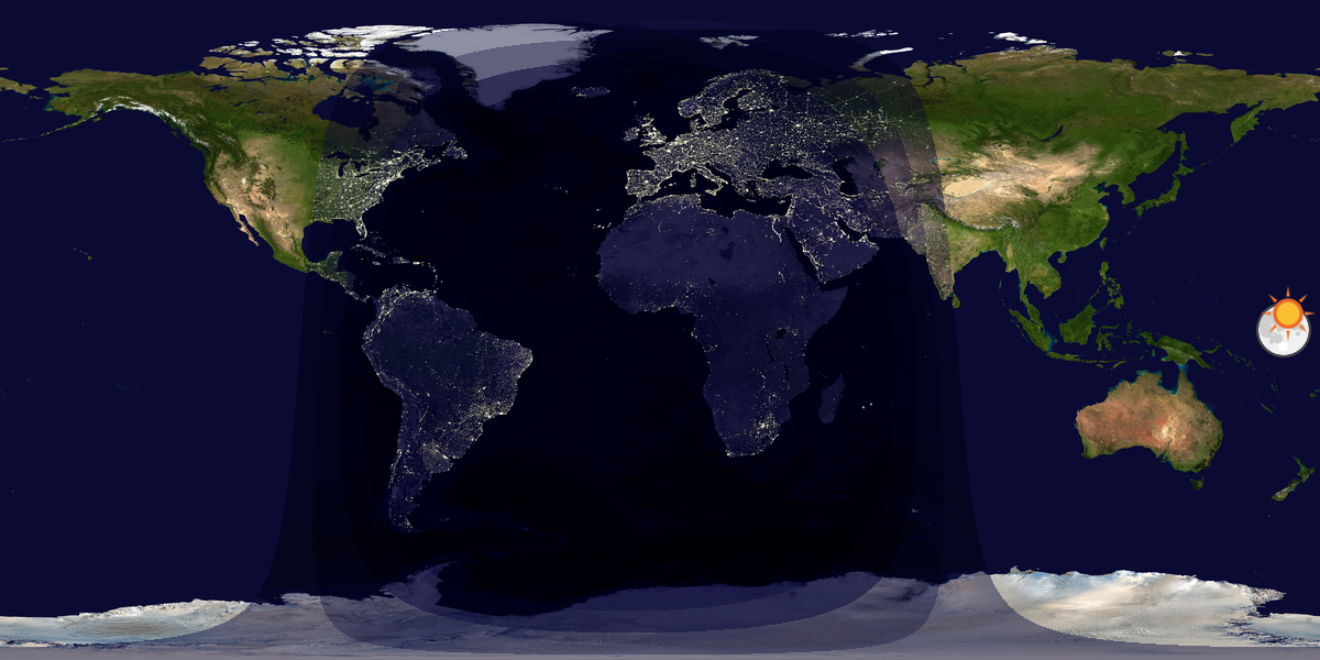 Tag & Nacht Weltkarte
