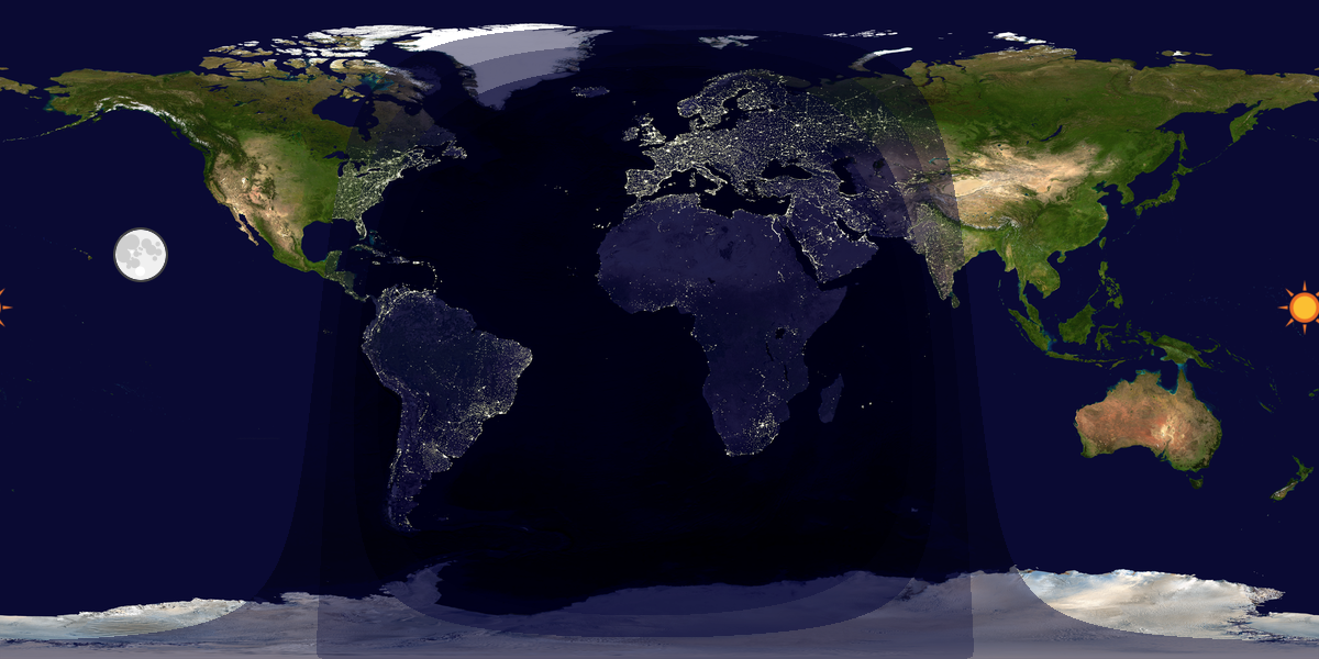 Tag & Nacht Weltkarte
