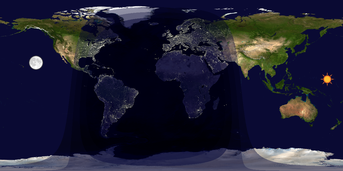 Tag & Nacht Weltkarte