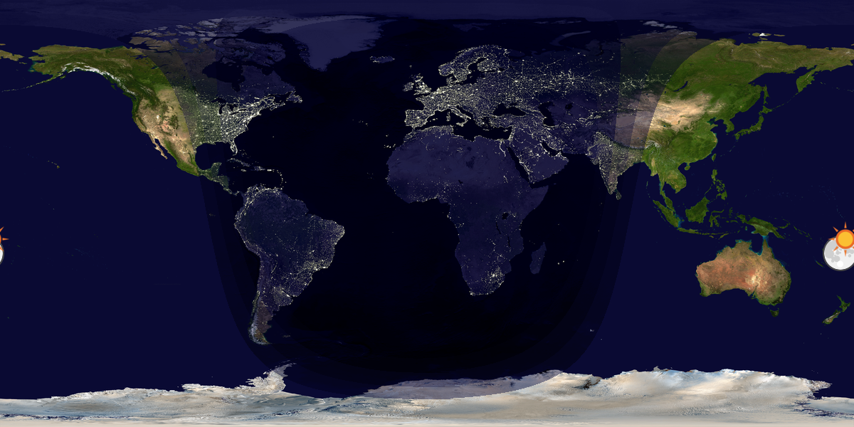 Tag & Nacht Weltkarte