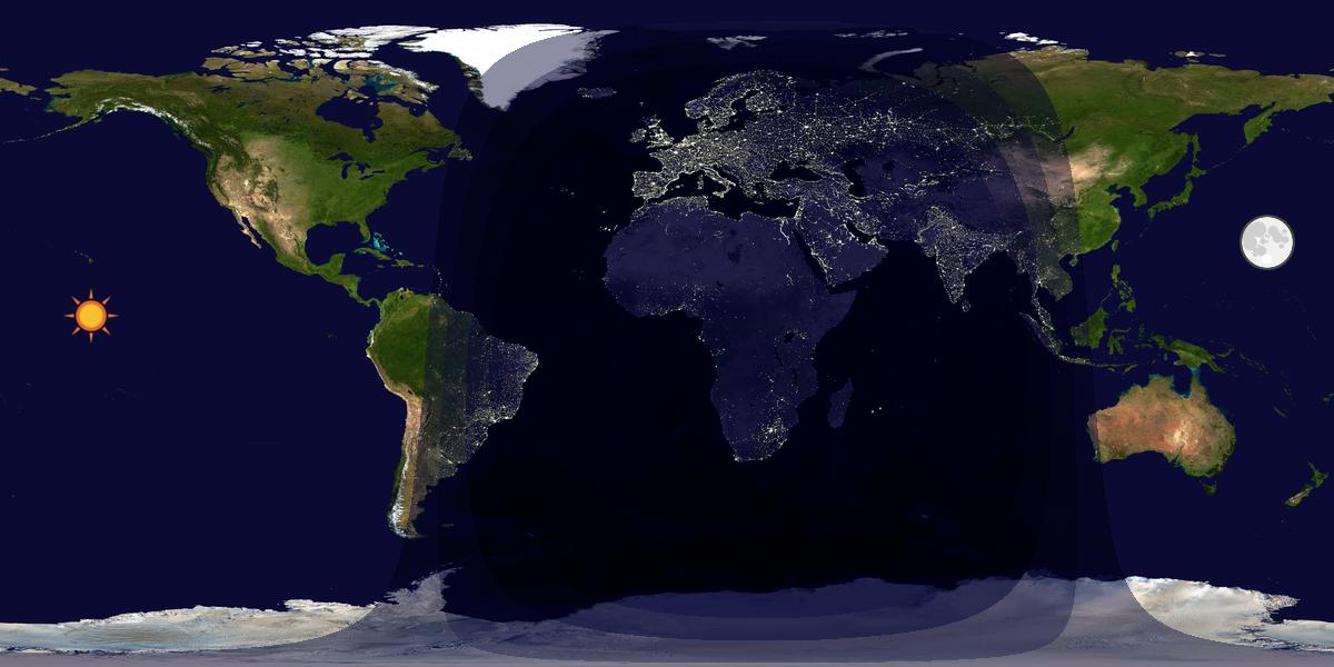Tag & Nacht Weltkarte
