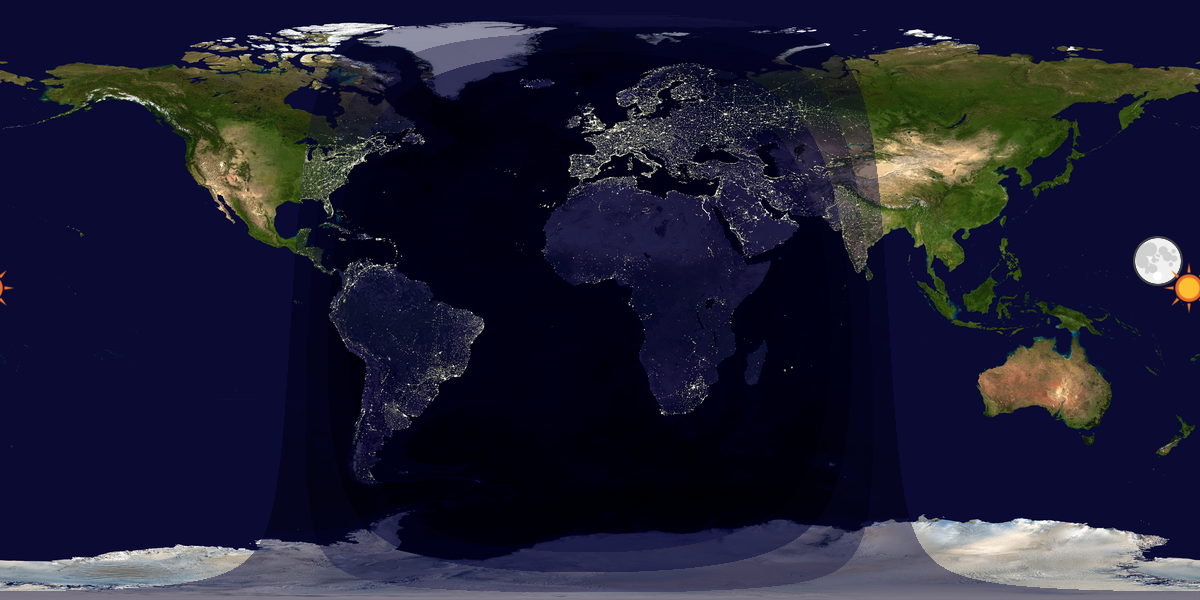 Tag & Nacht Weltkarte