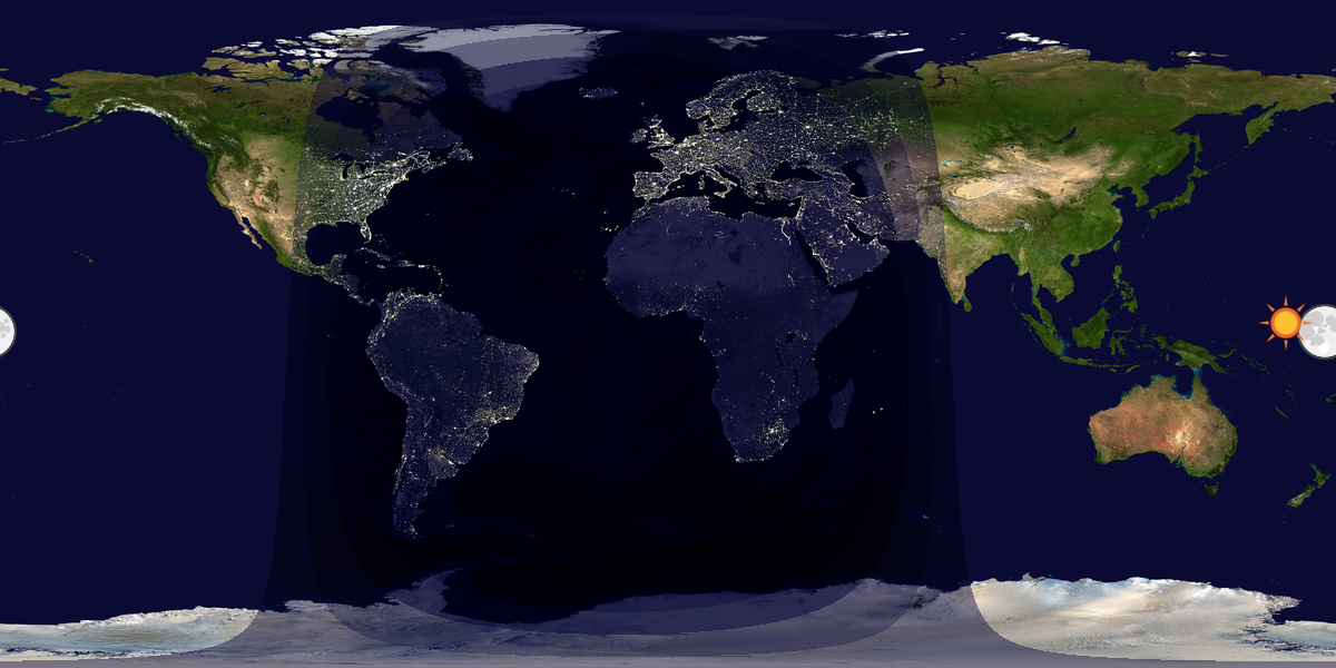 Tag & Nacht Weltkarte