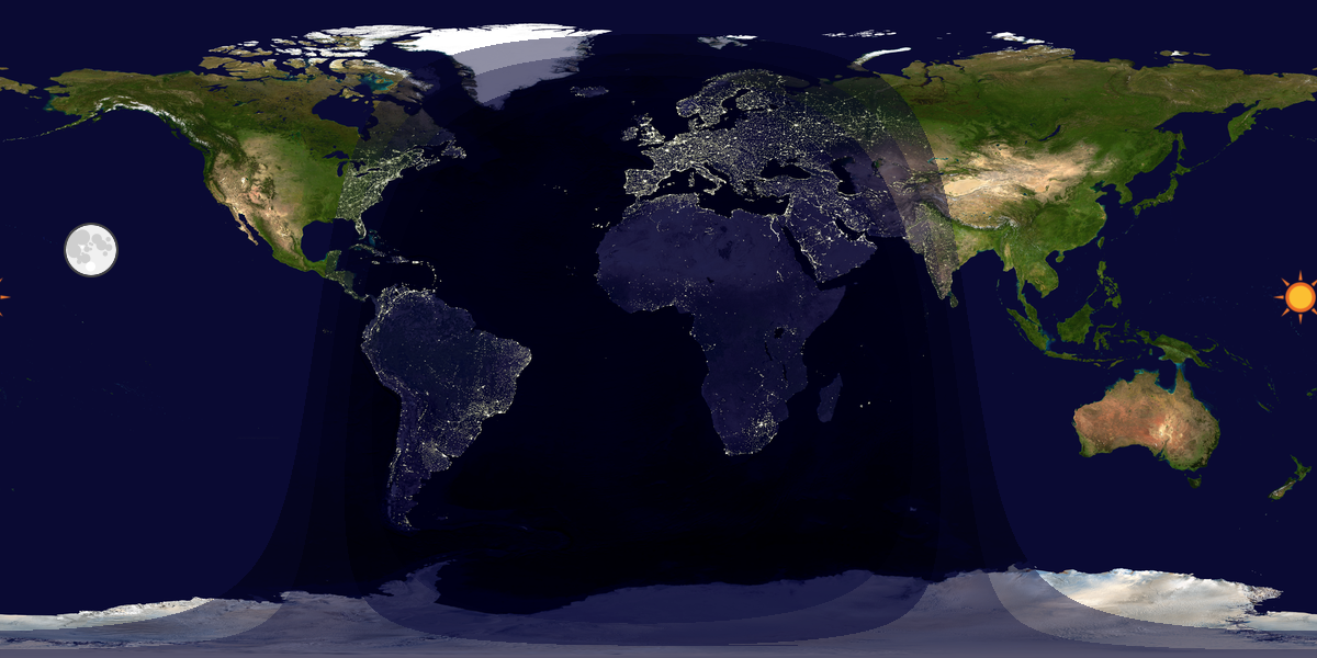 Tag & Nacht Weltkarte