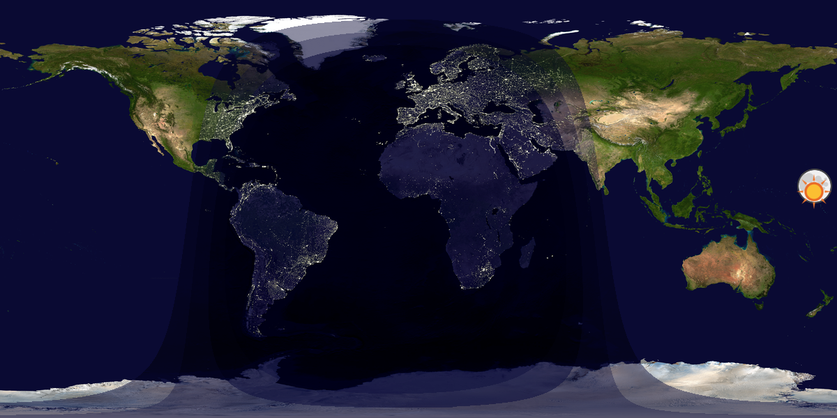 Tag & Nacht Weltkarte