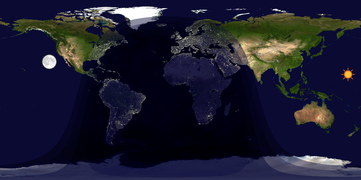 Tag & Nacht Weltkarte