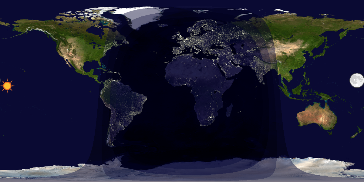 Tag & Nacht Weltkarte