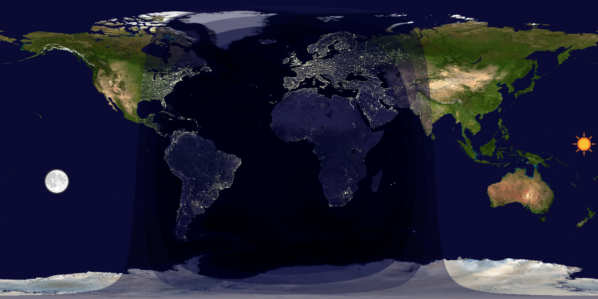 Tag & Nacht Weltkarte