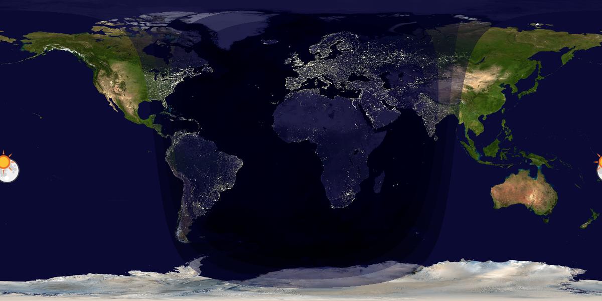 Tag & Nacht Weltkarte