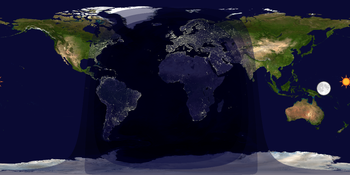 Tag & Nacht Weltkarte