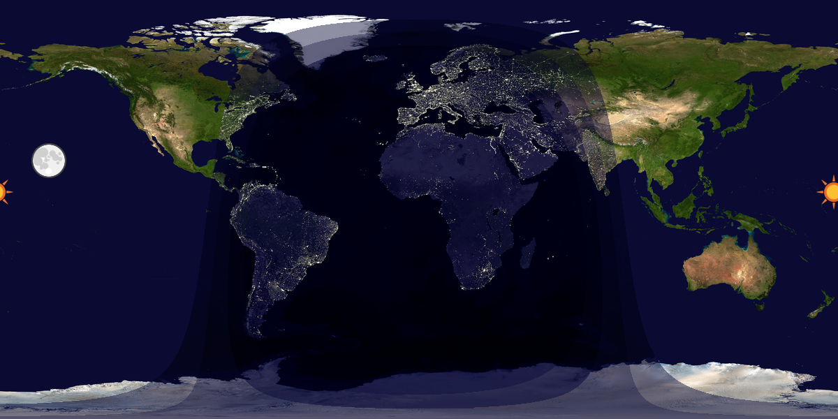 Tag & Nacht Weltkarte