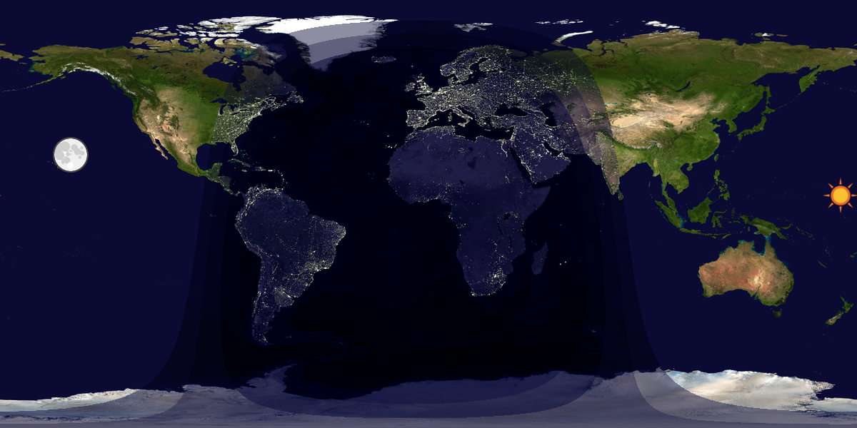 Tag & Nacht Weltkarte