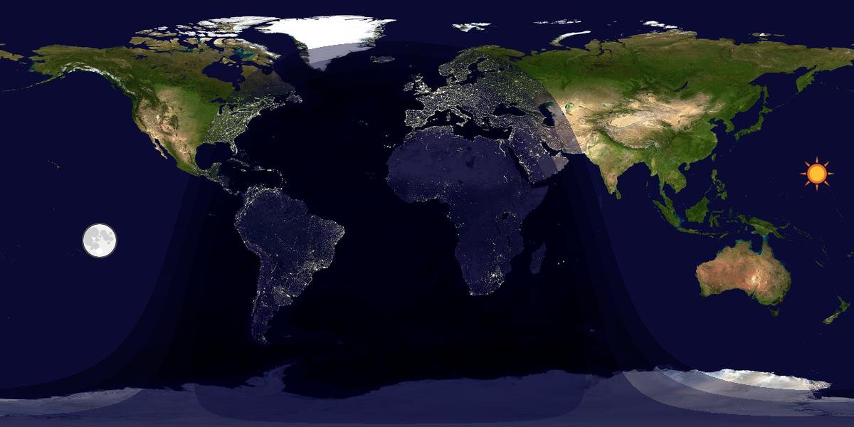Tag & Nacht Weltkarte