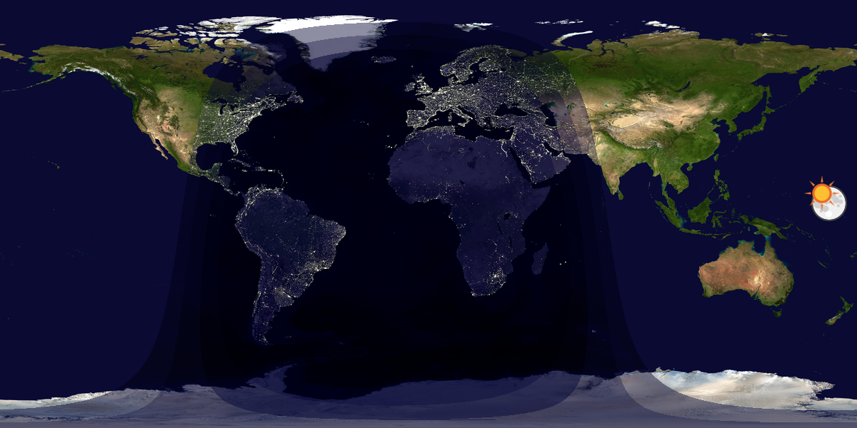 Tag & Nacht Weltkarte