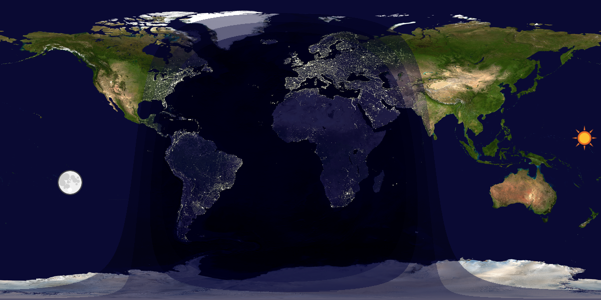 Tag & Nacht Weltkarte