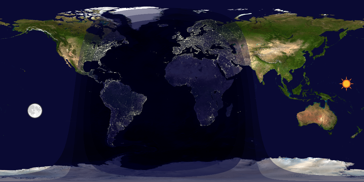 Tag & Nacht Weltkarte