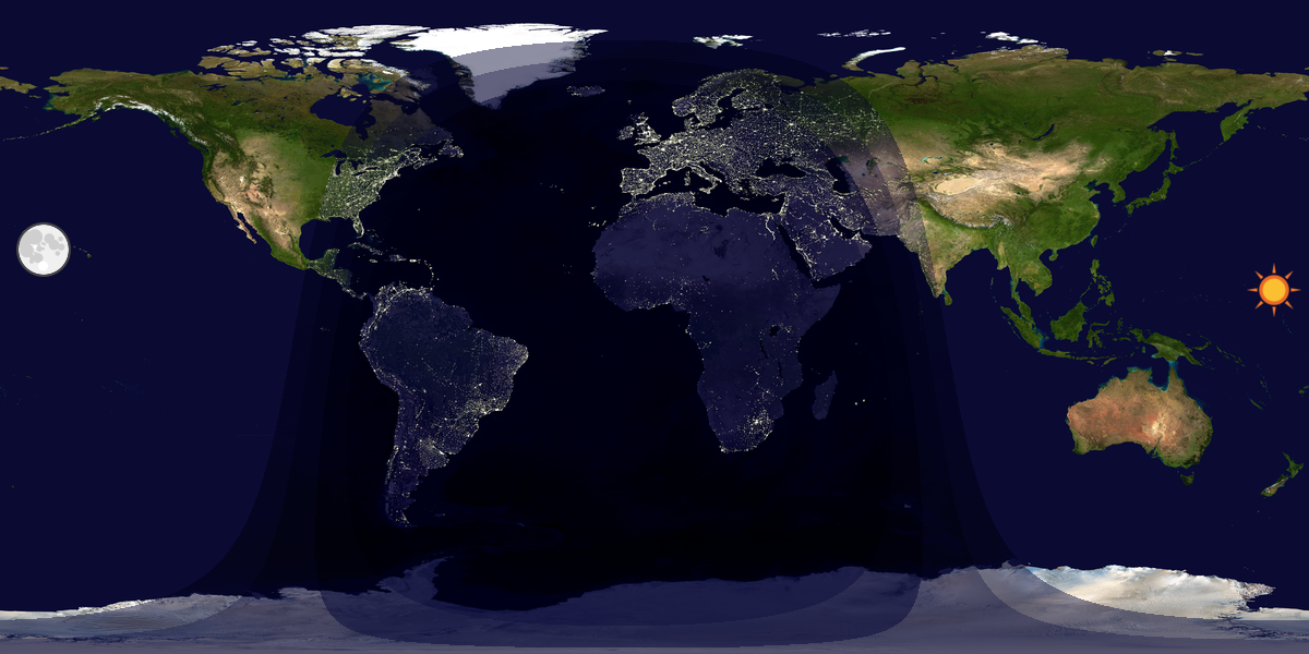 Tag & Nacht Weltkarte