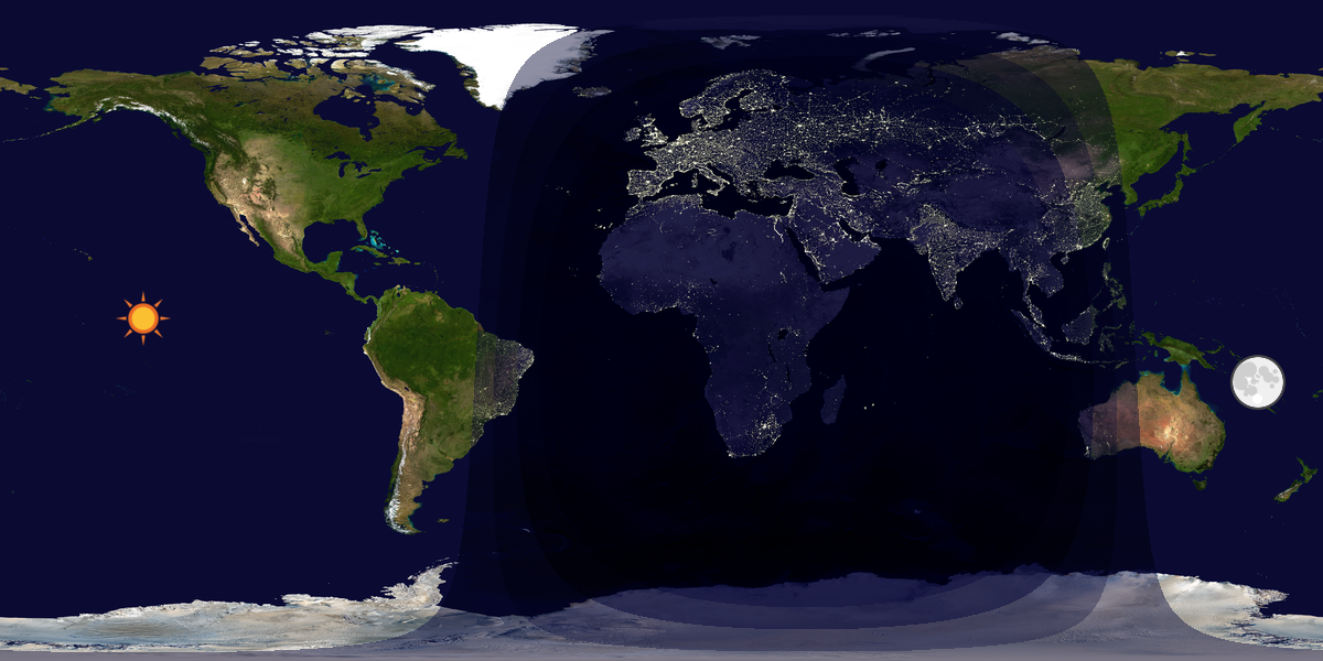 Tag & Nacht Weltkarte