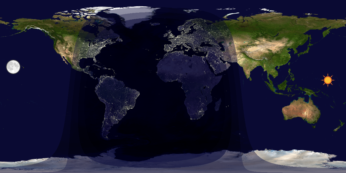 Tag & Nacht Weltkarte