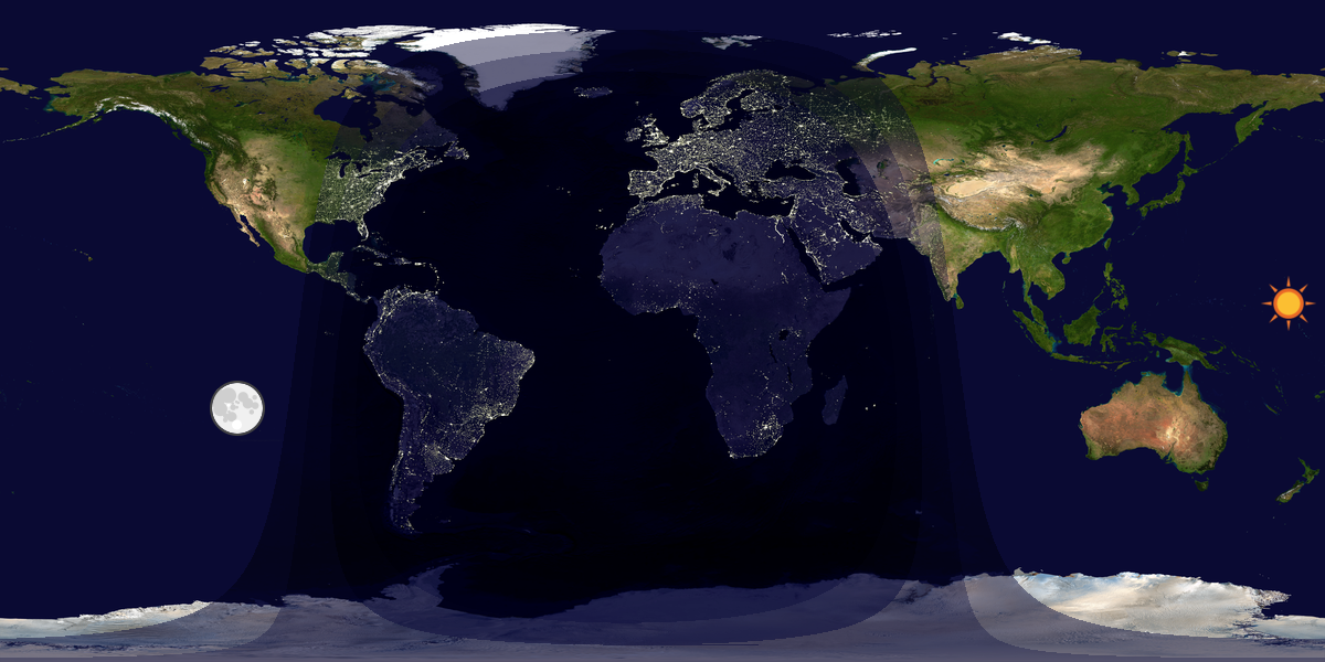 Tag & Nacht Weltkarte