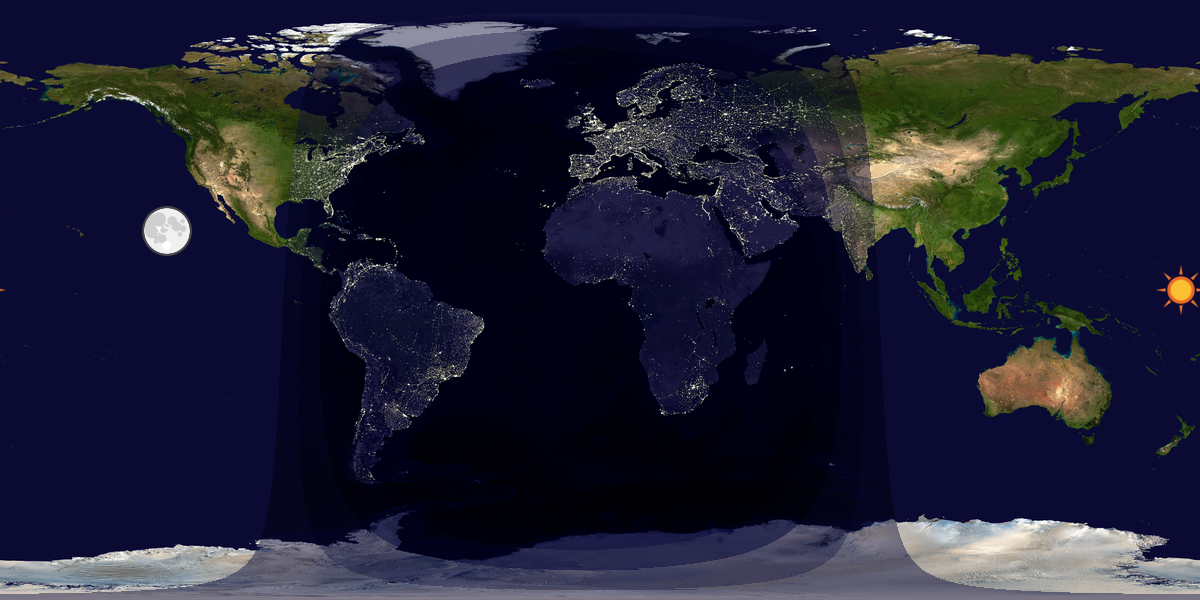 Tag & Nacht Weltkarte