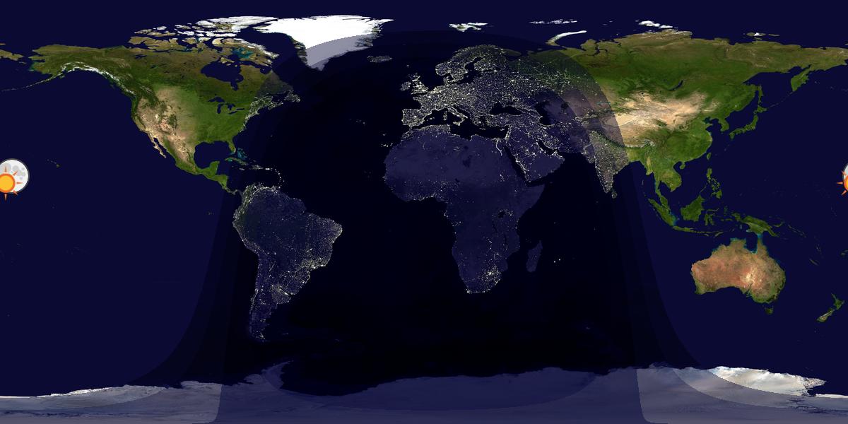Tag & Nacht Weltkarte