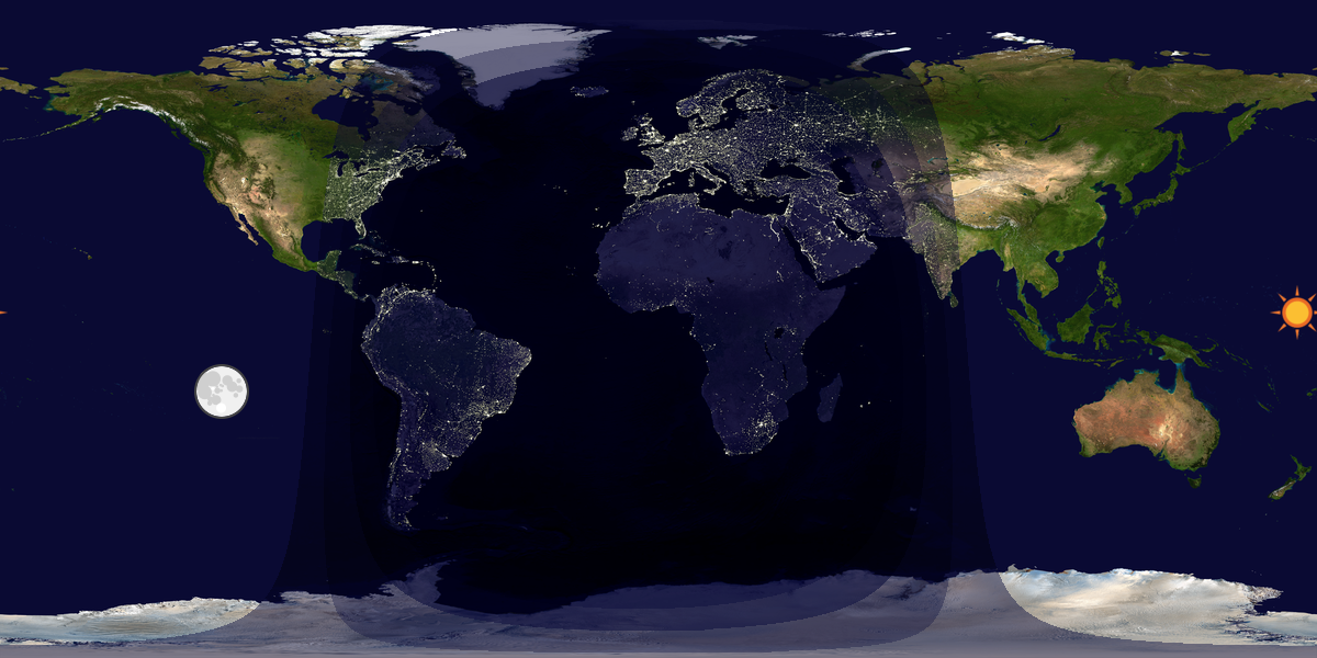Tag & Nacht Weltkarte